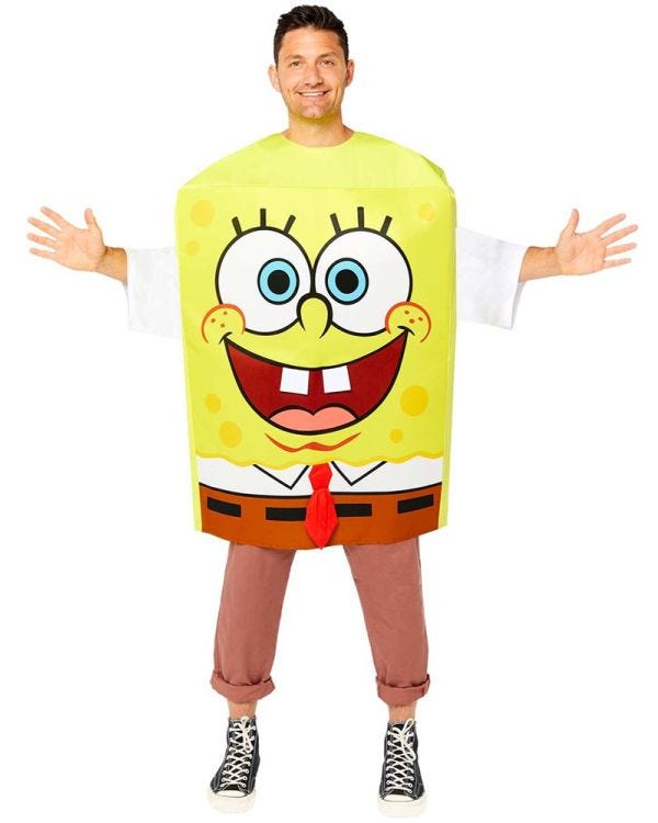 Spongebob Tabard - Adult Costume