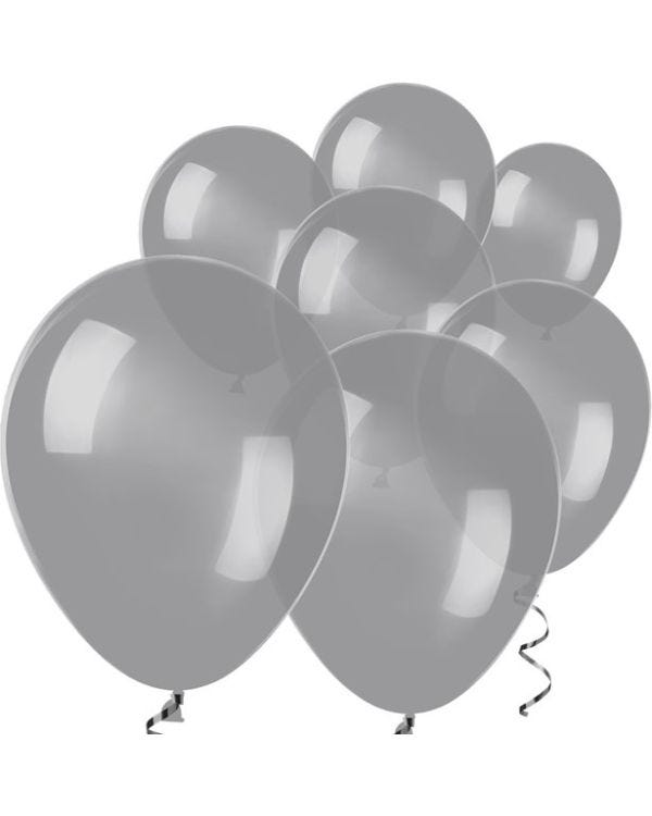 Silver Balloons - 5&quot; Latex (50pk)
