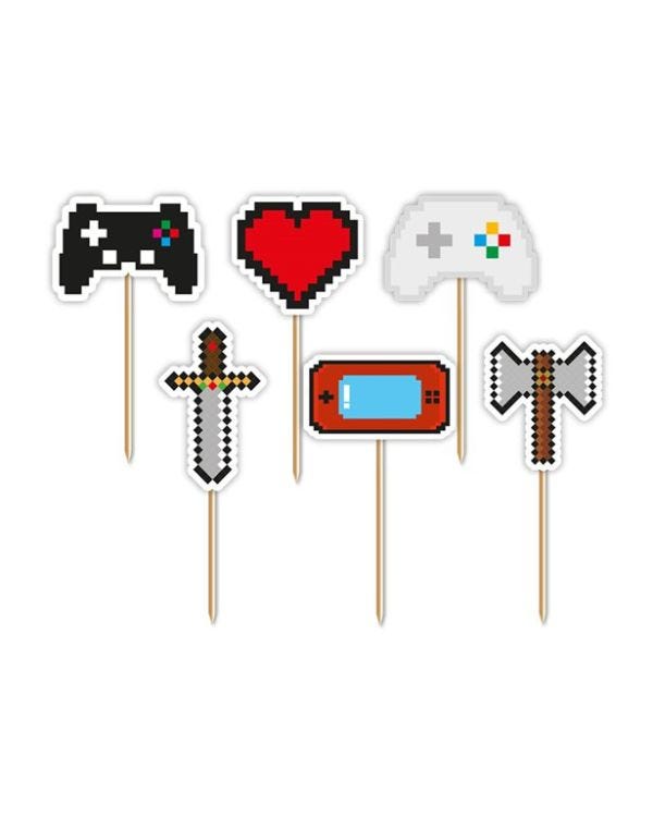 Gaming Party Cupcake Toppers (12pk)