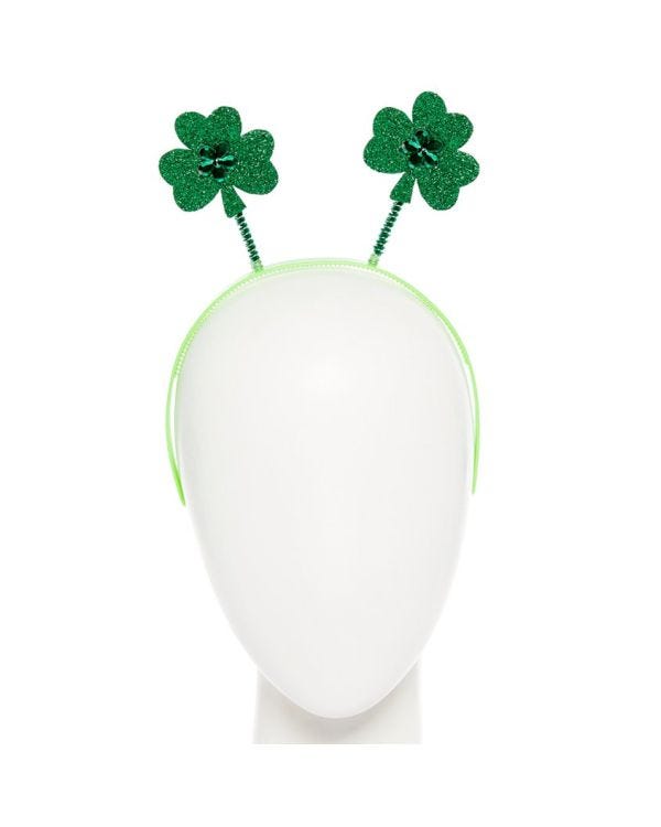 St Patrick&#039;s Day Glitter Shamrock Headband