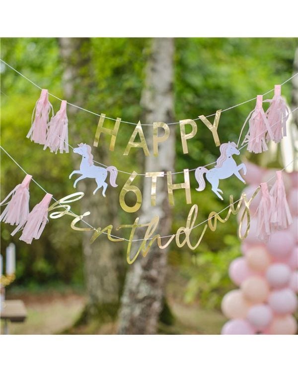 Princess Add an Age Letter Banner - 1.5m