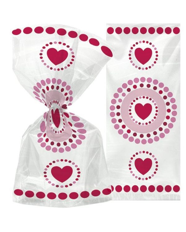 Radiant Heart Cello Bags (20pk)