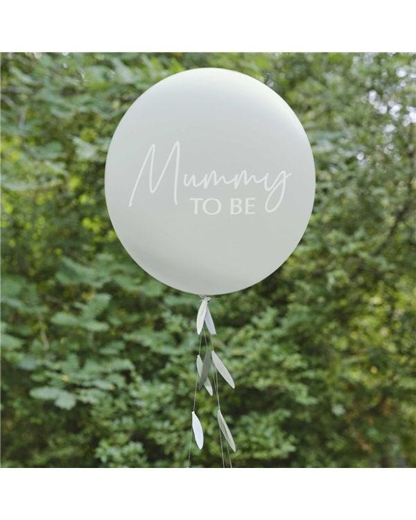 Botanical &#039;Mummy To Be&#039; Balloon with Tail