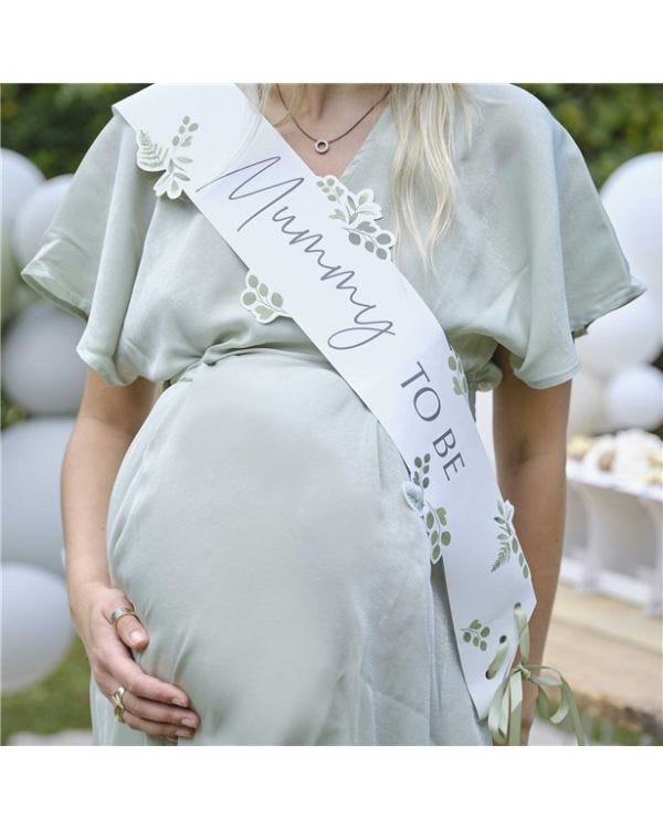 Botanical &#039;Mummy To Be&#039; Sash