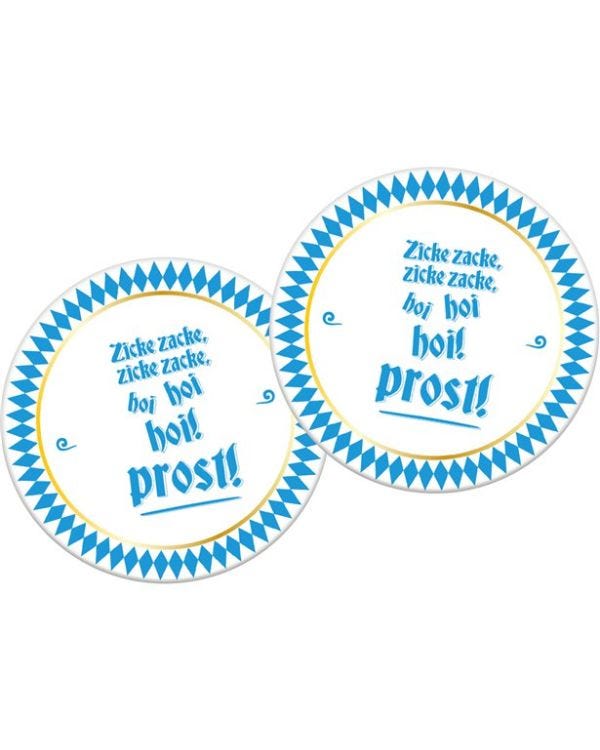 Oktoberfest Blue Beer Mats (6pk)