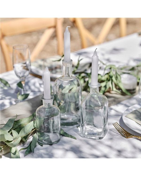 Secret Garden Glass Bottle Candles (3pk)