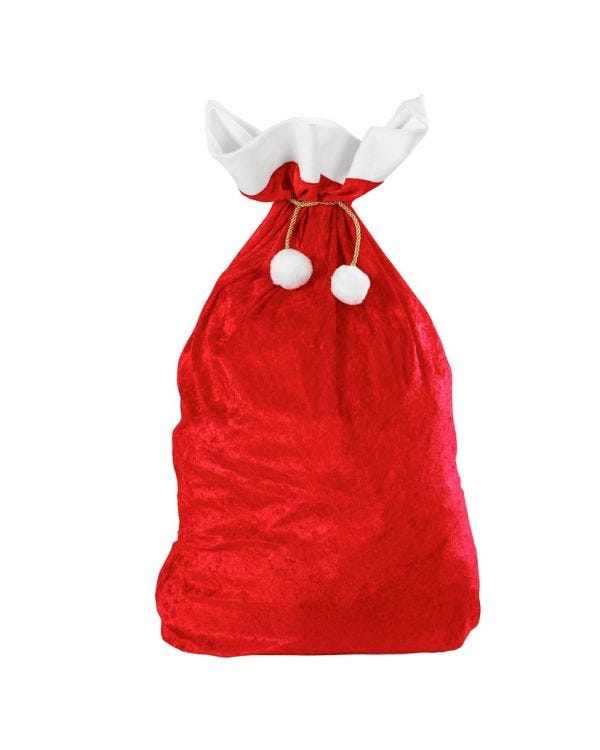 Christmas Velvet  Sack - 60 x 100cm