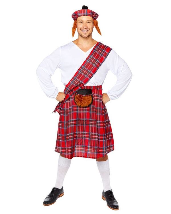 Scottish Outfit  - Adult Costume