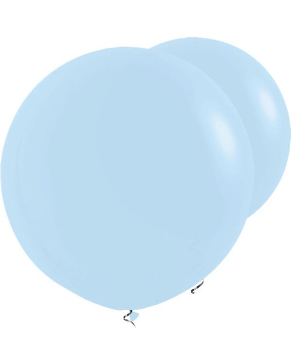 Pastel Matte Blue Balloons - 36&quot; Latex (2pk)