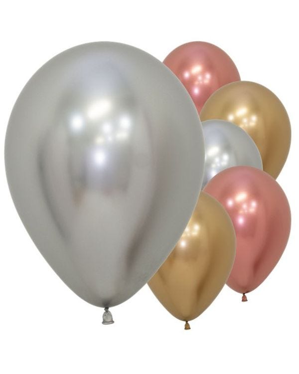 Deluxe Assorted Reflex Balloons - 12&quot; Latex (50pk)