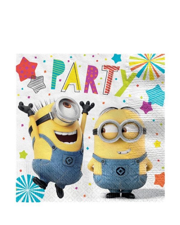 Minions Paper Napkins - 33cm (16pk)