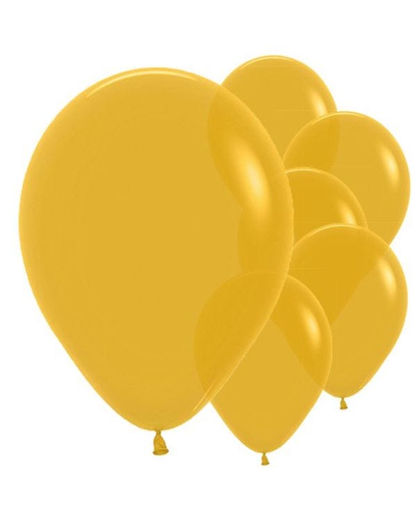 Mustard Balloons - 12&quot; Latex (50pk)