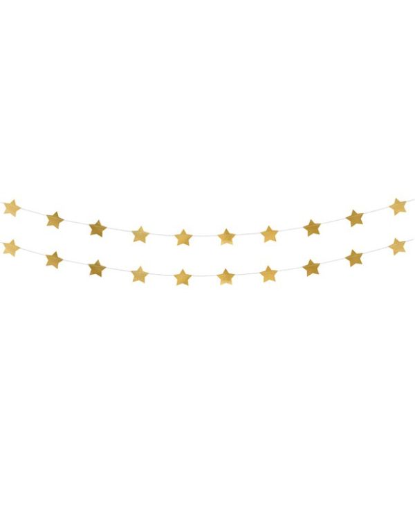 Gold Star Foil Garland - 3.6m
