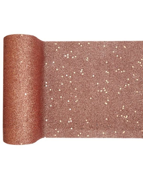Rose Gold Glitter Table Runner