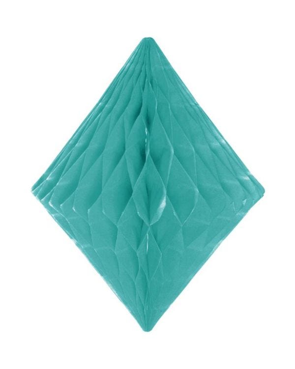 Mint Green Honeycomb Diamond Decoration - 30cm