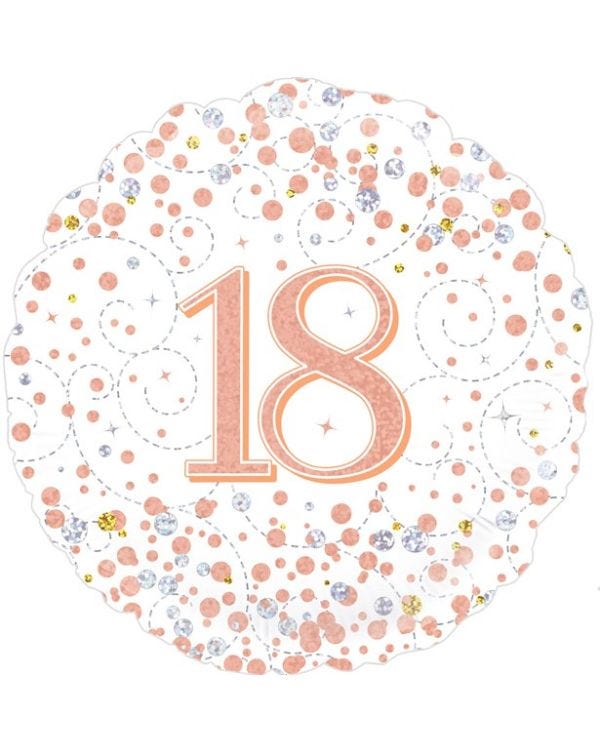Sparkling Fizz 18th Foil Balloon - 18&quot;