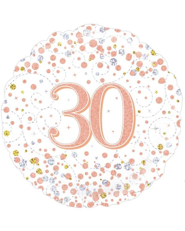 Sparkling Fizz 30th Foil Balloon - 18&quot;