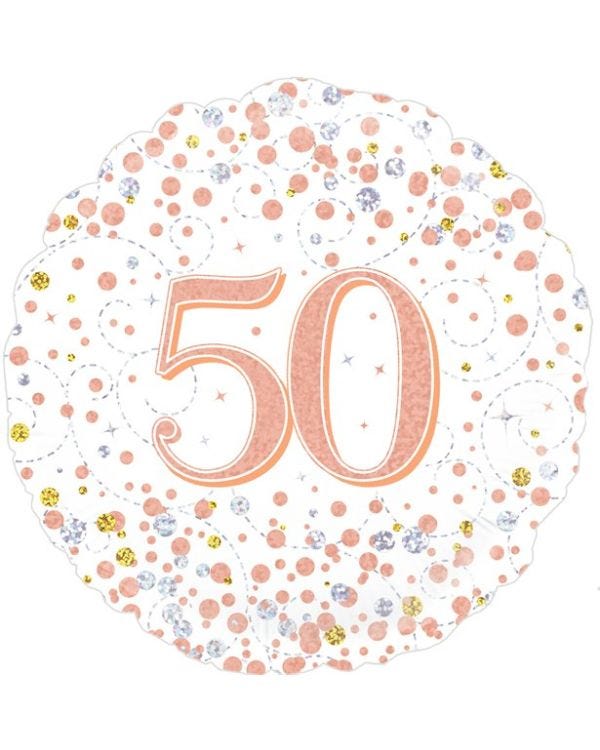 Sparkling Fizz 50th Foil Balloon - 18&quot;