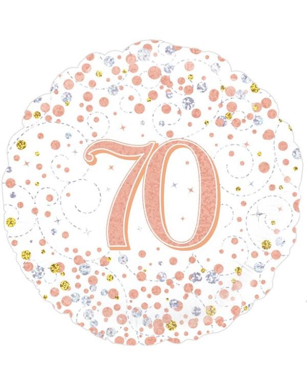 Sparkling Fizz 70th Foil Balloon - 18&quot;