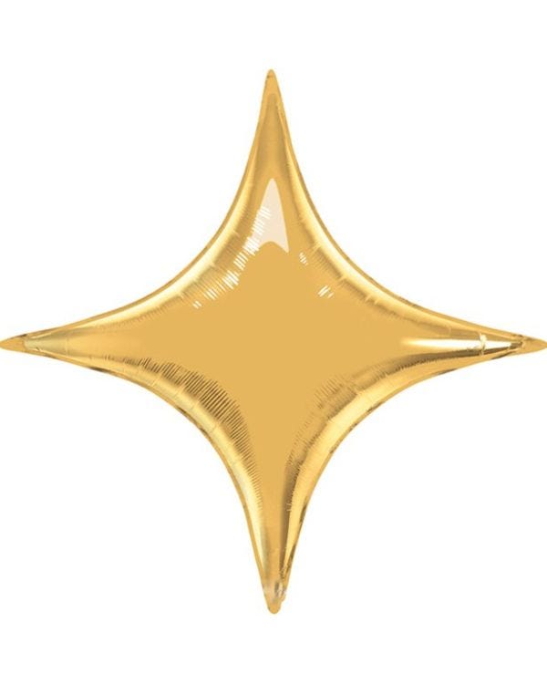 Metallic Gold Starpoint Balloon - 40&quot; Foil - unpackaged