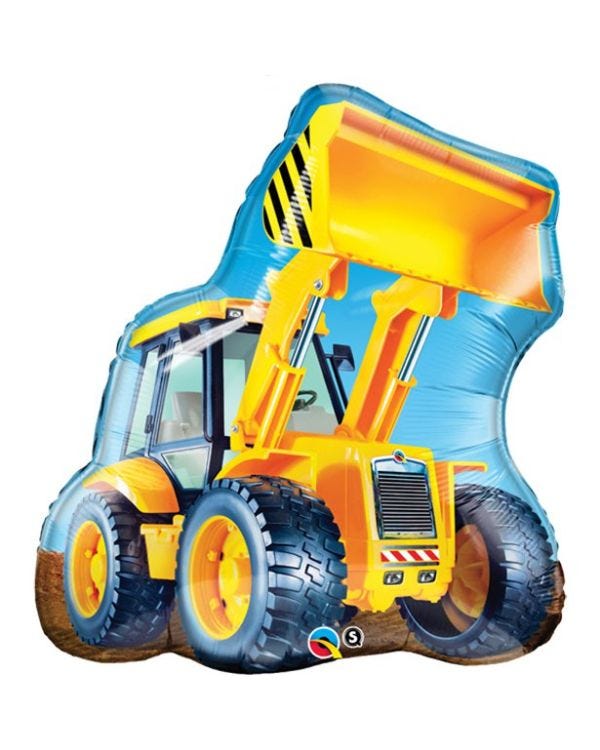 Birthday Construction Loader Supersize Balloon - 32&quot; Foil