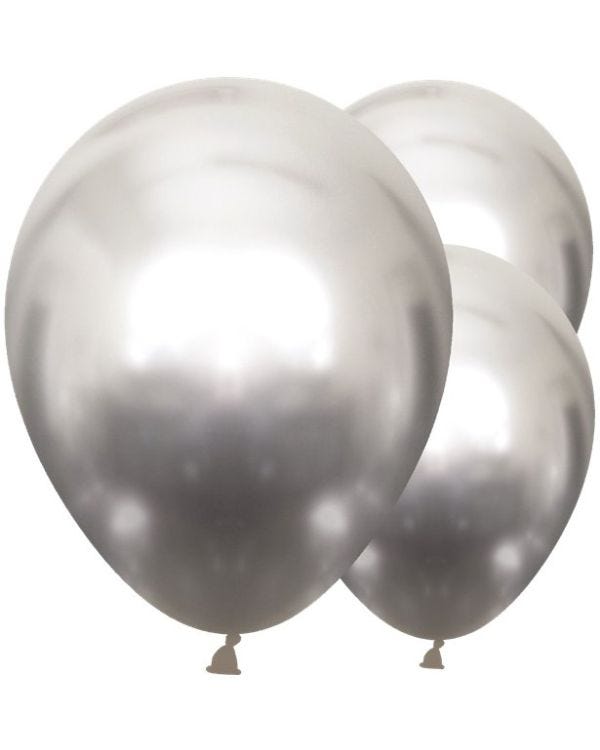 Mirror Silver - 18&quot; Latex (25pk)
