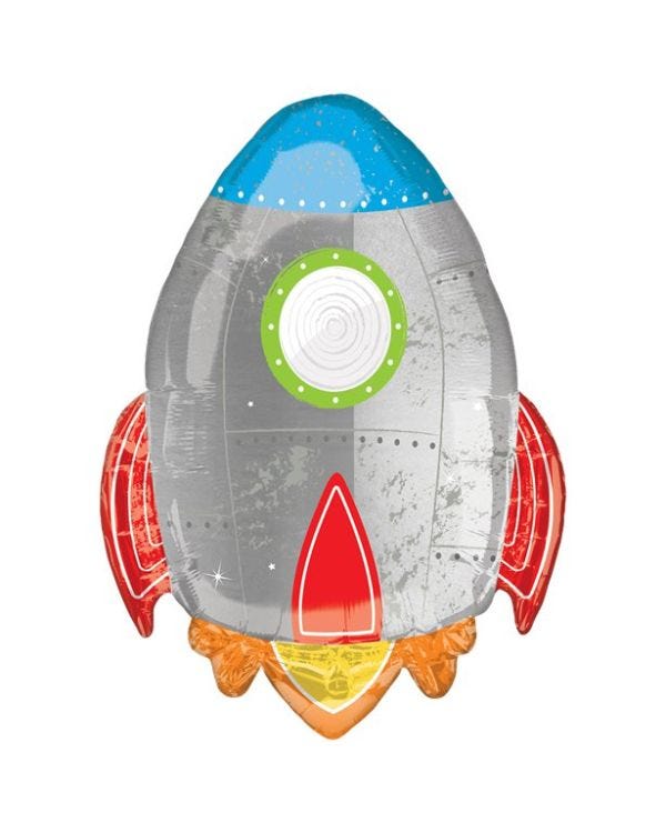Blast Off Birthday SuperShape Foil Balloon -  29&quot;