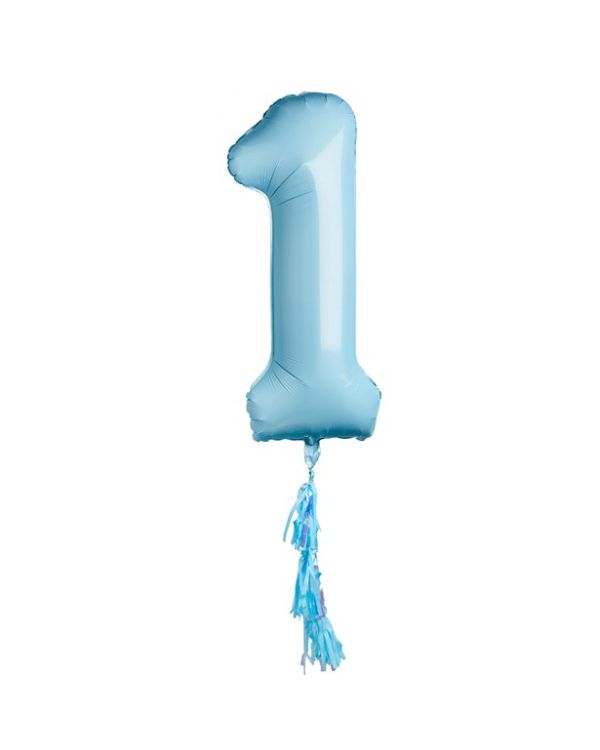 Blue 1st Birthday Balloon - 40&quot; Foil