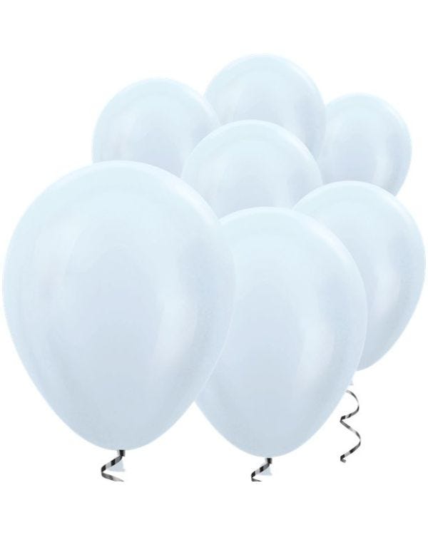White Satin Mini Balloons - 5&quot; Latex Balloons (100pk)