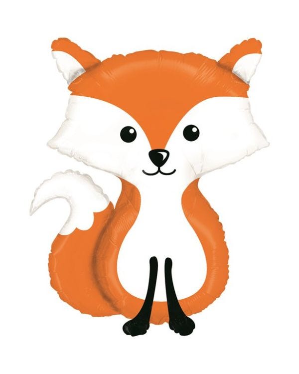 Fox Balloon - 36&quot; Foil