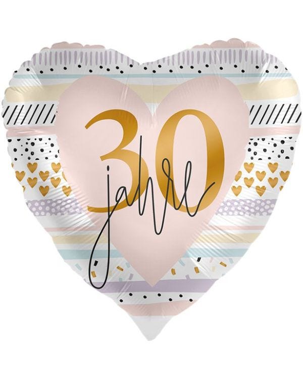 30th Blush Balloon - 18&quot; Foil