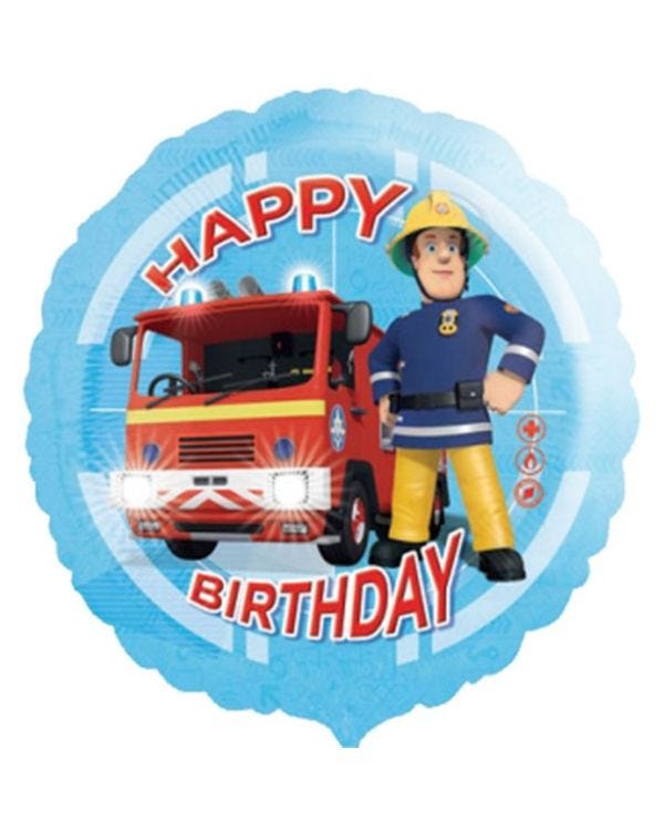 Fireman Sam &#039;Happy Birthday&#039; Foil Balloon - 18&#039;&#039;
