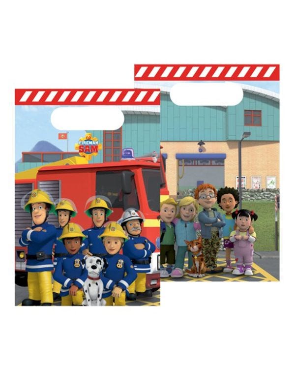 Fireman Sam Paper Party Loot Bags (8pk)