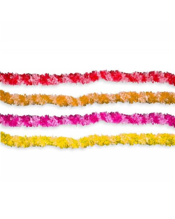 Diwali Lei Assorted Colour Garlands (4pk)