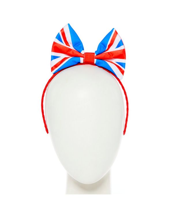 Union Jack Bow Headband
