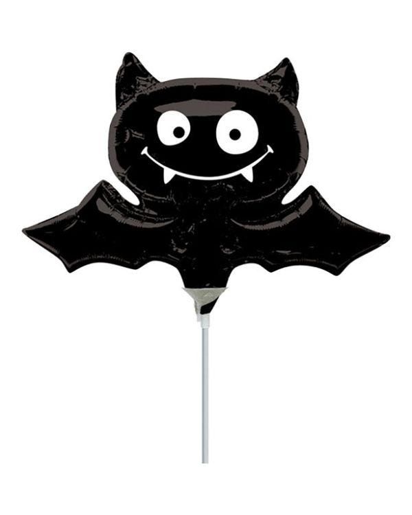 Black Bat Mini Airfilled Balloon - 9&quot; Foil