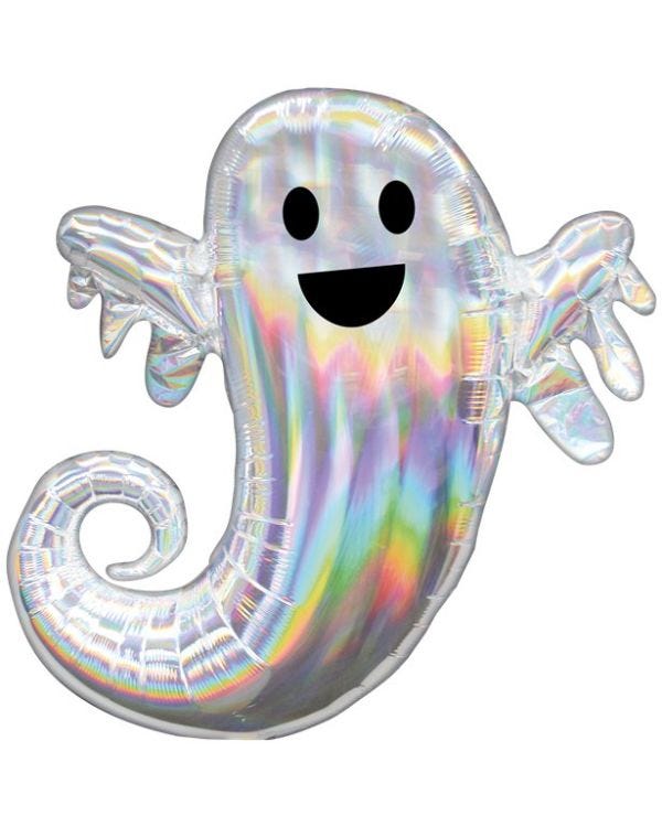 Iridescent Ghost SuperShape Balloon - 25&quot; x 28&quot; Foil