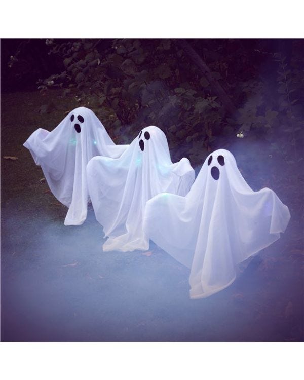 Light Up Ghost Path Markers - 50cm (3pk)