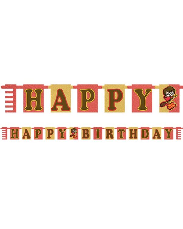 Harry Potter &#039;Happy Birthday&#039; Paper Letter Banner - 1.6m