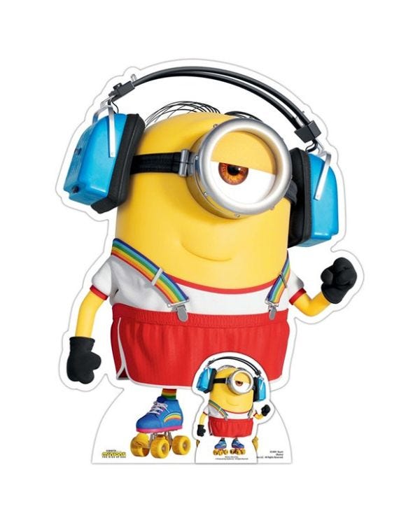 Minions 2 Stuart on Skates Small Cardboard Cutout - 89cm