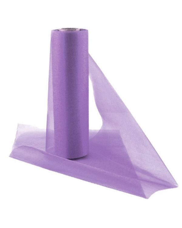 Lilac Organza Sheer Roll - 25m