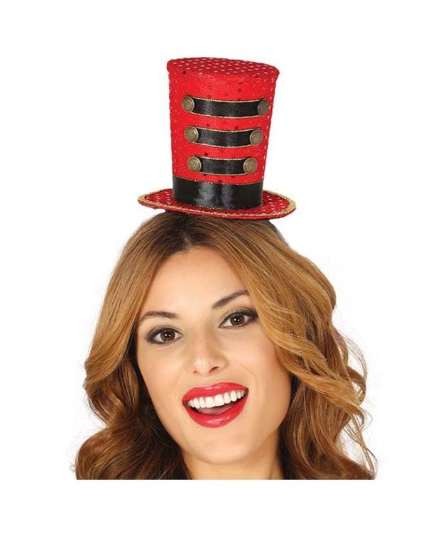 Mini Ringmaster Top Hat on Headband