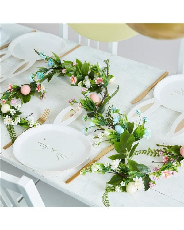Spring Flowers &amp; Easter Eggs Foliage Garland