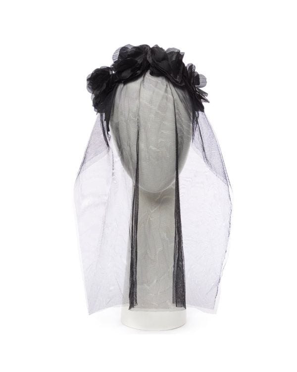 Black Bride Headband