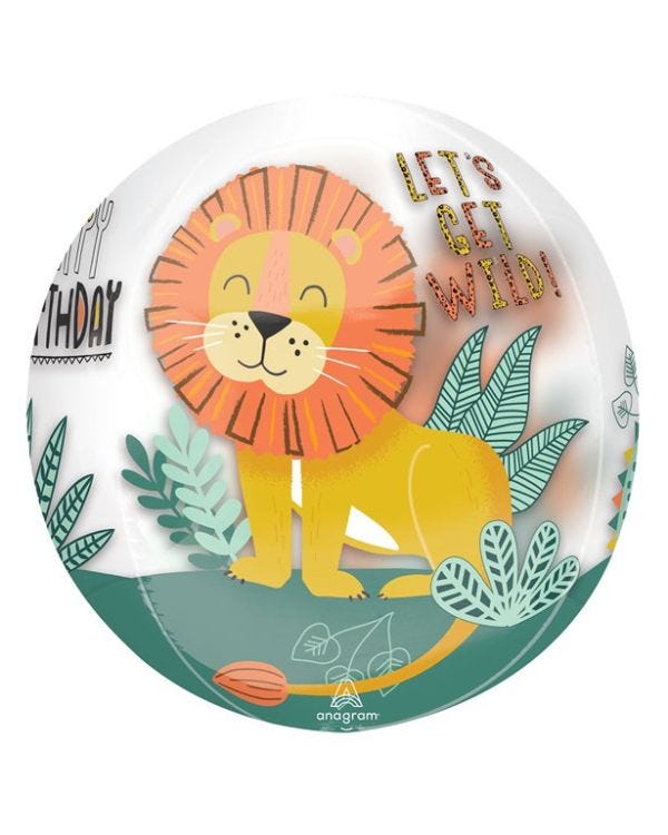 Get Wild Safari Orbz Balloon - 15&quot;