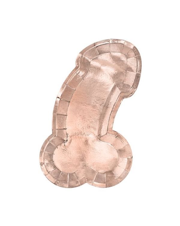 Rose Gold Penis Plates (6pk)