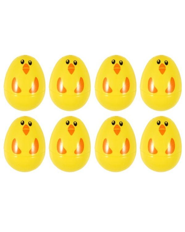 Easter Chick Fillable Eggs - 6cm (8pk)