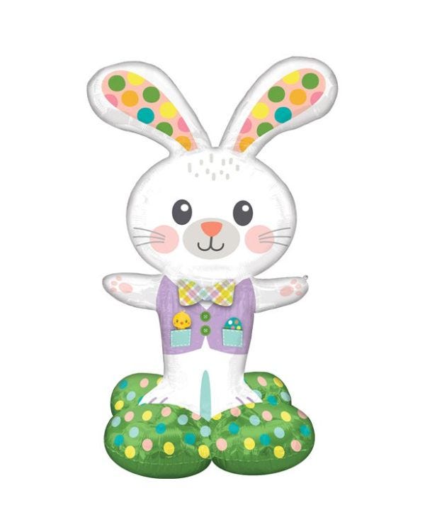 Spotted Easter Bunny Airloonz - 29 x 46&quot; Foil