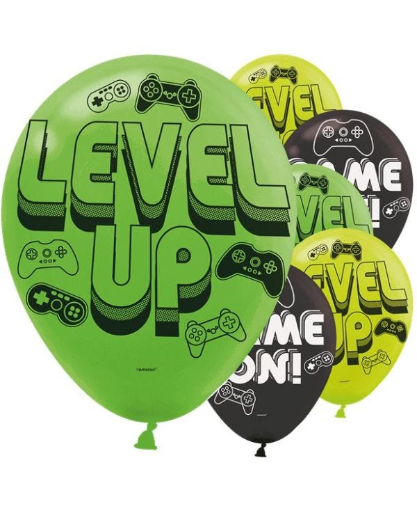 Level Up Balloons - 12&quot; Latex (6pk)