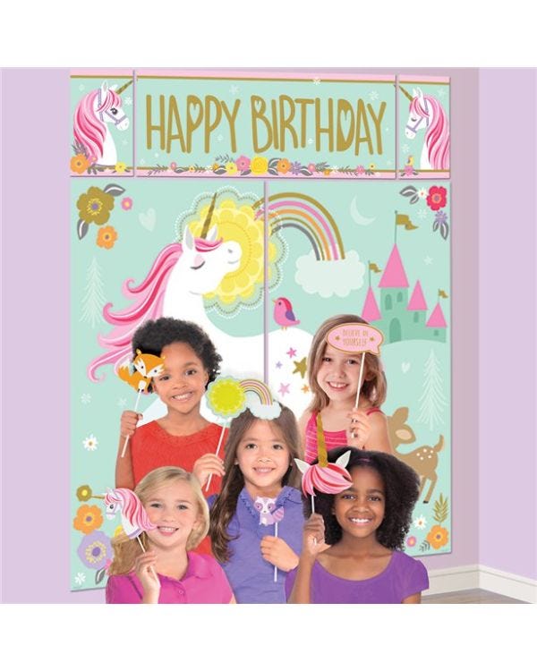 Magical Unicorn Photo Booth Kit (17pk)